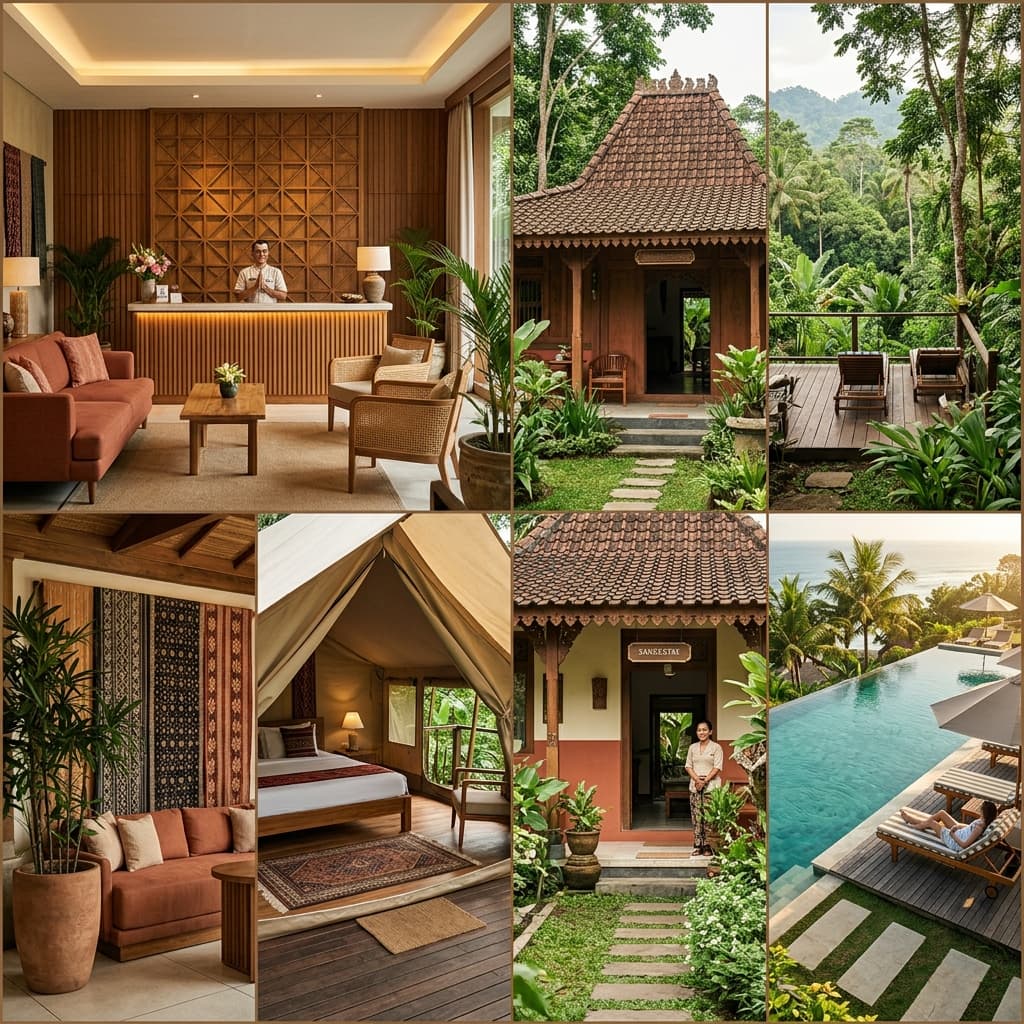 Website direct booking untuk villa, hotel, glamping, dan penginapan